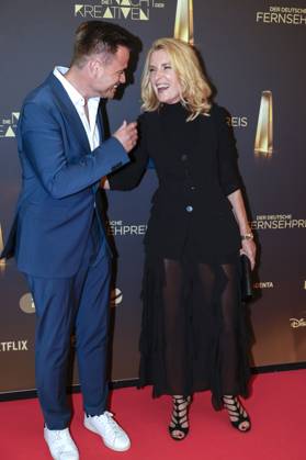 Christoph Pellander und Maria Furtwängler bei der Verleihung des Deutschen Fernsehpreises 2025 - Die Nacht der Kreativen in der Flora. Köln, 09.09.2025