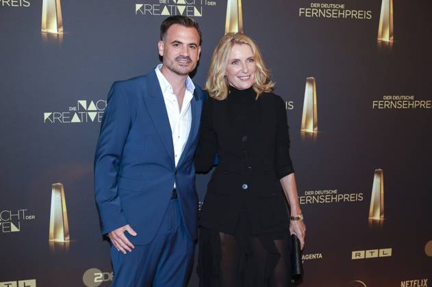 Christoph Pellander und Maria Furtwängler bei der Verleihung des Deutschen Fernsehpreises 2025 - Die Nacht der Kreativen in der Flora. Köln, 09.09.2025