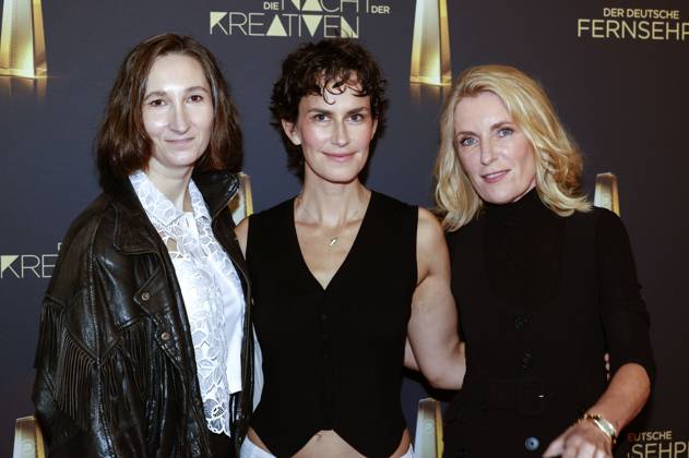 Lena Fakler, Saralisa Volm und Maria Furtwängler bei der Verleihung des Deutschen Fernsehpreises 2025 - Die Nacht der Kreativen in der Flora. Köln, 09.09.2025
