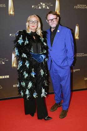 Ute Biernat und Konstantin von Ahlefeld bei der Verleihung des Deutschen Fernsehpreises 2025 - Die Nacht der Kreativen in der Flora. Köln, 09.09.2025