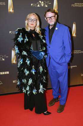 Ute Biernat und Konstantin von Ahlefeld bei der Verleihung des Deutschen Fernsehpreises 2025 - Die Nacht der Kreativen in der Flora. Köln, 09.09.2025
