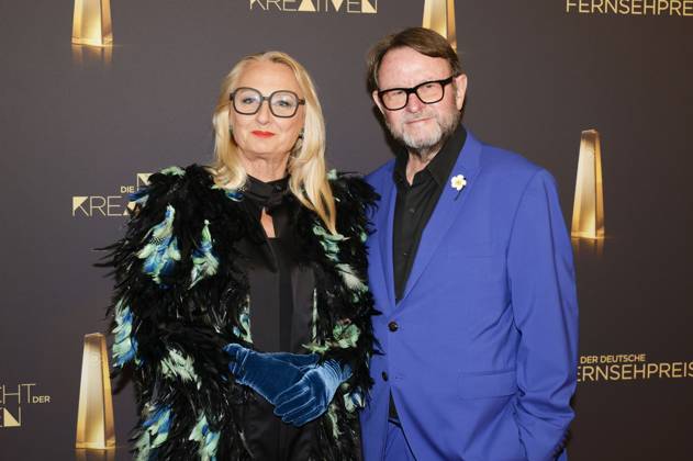 Ute Biernat und Konstantin von Ahlefeld bei der Verleihung des Deutschen Fernsehpreises 2025 - Die Nacht der Kreativen in der Flora. Köln, 09.09.2025