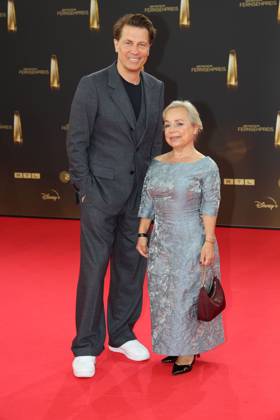 Wolfram Grandezka und Christine Urspruch bei der Verleihung vom Deutschen Fernsehpreis am 10.09.2025 in Koeln Deutscher Fernsehpreis Verleihung 2025 in Koeln