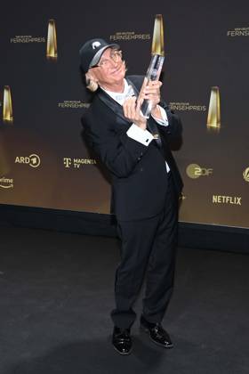Otto WAALKES, Komiker, erhaelt den Ehrenpreis fuer sein Lebenswerk Preistraeger Verleihung des Deutschen Fernsehpreises, Der Deutsche Fernsehpreis 2025, Deutscher Fernsehpreis 2025 in den MMC Studios Koeln, am 10.09.2025.