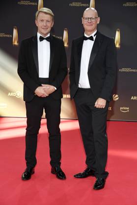 Markus Preiß und Matthias Deiß bei der Verleihung des Deutschen Fernsehpreises 2025 in den MMC Studios. Köln, 10.09.2025