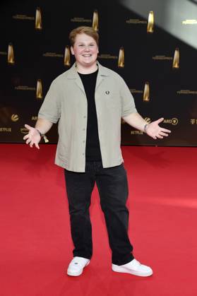 Julius Weckauf bei der Verleihung des Deutschen Fernsehpreises 2025 in den MMC Studios. Köln, 10.09.2025