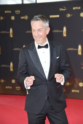 Sven Lorig bei der Ankunft zu der Verleihung des Deutschen Fernsehpreis in den MMC Studios in Koeln am 10.09.2025