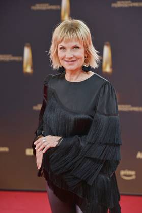 Ilka Eßmüller bei der Ankunft zu der Verleihung des Deutschen Fernsehpreis in den MMC Studios in Koeln am 10.09.2025