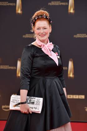 Enie van de Meiklokjes bei der Ankunft zu der Verleihung des Deutschen Fernsehpreis in den MMC Studios in Koeln am 10.09.2025