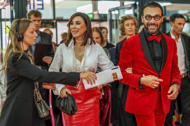 abb Judith Williams und Alexander-Klaus Stecher zu Gast auf dem roten Teppich bei der Verleihung Der Deutsche Fernsehpreis 2025 in den MMC Studios am 0.09.2025 in Koeln NRW Deutschland