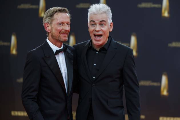 abb Michael Kessler und Michael Mittermeier zu Gast auf dem roten Teppich bei der Verleihung Der Deutsche Fernsehpreis 2025 in den MMC Studios am 0.09.2025 in Koeln NRW Deutschland