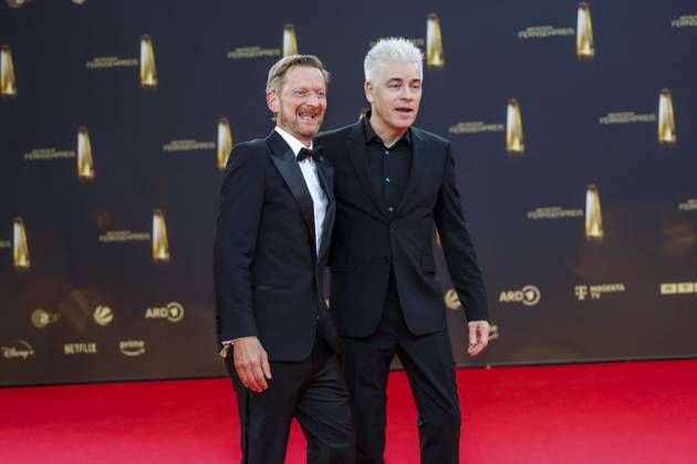 abb Michael Kessler und Michael Mittermeier zu Gast auf dem roten Teppich bei der Verleihung Der Deutsche Fernsehpreis 2025 in den MMC Studios am 0.09.2025 in Koeln NRW Deutschland