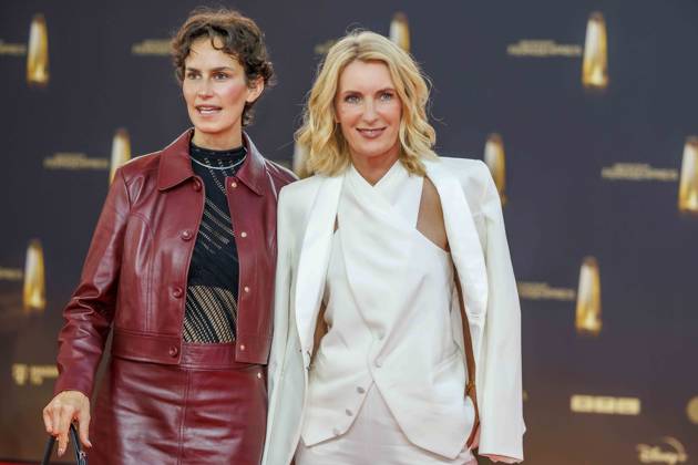 abb Saralisa Volm und Maria Furtwaengler zu Gast auf dem roten Teppich bei der Verleihung Der Deutsche Fernsehpreis 2025 in den MMC Studios am 0.09.2025 in Koeln NRW Deutschland