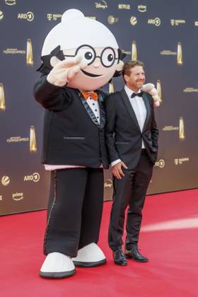 abb Mainzelmaennchen DET zu Gast auf dem roten Teppich bei der Verleihung Der Deutsche Fernsehpreis 2025 in den MMC Studios am 0.09.2025 in Koeln NRW Deutschland