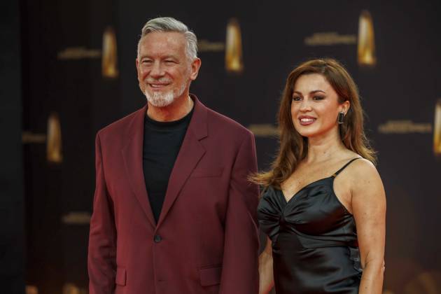 abb Otto Steiner und Natalia Avelon zu Gast auf dem roten Teppich bei der Verleihung Der Deutsche Fernsehpreis 2025 in den MMC Studios am 0.09.2025 in Koeln NRW Deutschland