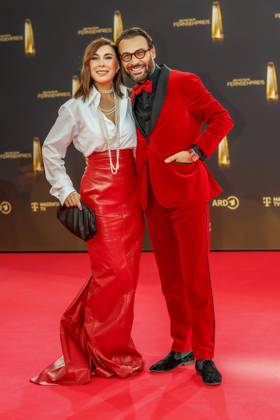 abb Judith Williams und Alexander-Klaus Stecher zu Gast auf dem roten Teppich bei der Verleihung Der Deutsche Fernsehpreis 2025 in den MMC Studios am 0.09.2025 in Koeln NRW Deutschland