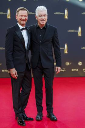 abb Michael Kessler und Michael Mittermeier zu Gast auf dem roten Teppich bei der Verleihung Der Deutsche Fernsehpreis 2025 in den MMC Studios am 0.09.2025 in Koeln NRW Deutschland