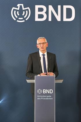 Berlin, Deutschland, 11.09.2025: BND-Zentrale: Amtsübergabe: Der neue BND-Chef Martin Jäger Copyright: xdtsxNachrichtenagenturx dts_80835