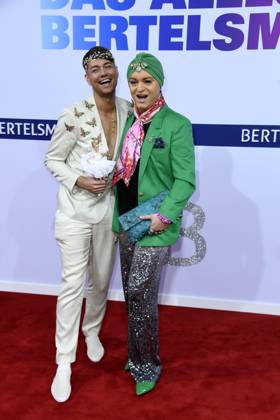 Marcell Damaschke und Julian F.M. Stoeckel bei der BERTELSMANN Sommerparty in Berlin am 11.09.2025