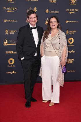 Dominik Weber und Elisabeth Lanz bei der Verleihung Die Goldene Henne am 12.09.2025 in Leipzig Goldene Henne 2025 Verleihung in Leipzig