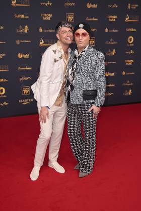 Marcell Damaschke und Julian F. M. Stoeckel bei der Verleihung Die Goldene Henne am 12.09.2025 in Leipzig Goldene Henne 2025 Verleihung in Leipzig