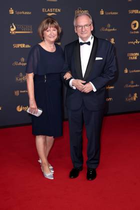 Reiner Haseloff und Ehefrau Gabriele Haseloff bei der Verleihung Die Goldene Henne am 12.09.2025 in Leipzig Goldene Henne 2025 Verleihung in Leipzig