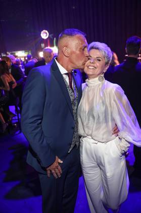 Goldene Henne 2025 Party Party Linda Feller und Ehemann Andreas Schulz Goldene Henne 2025, 12.09.2025, Leipzig Copyright: xEventpressxFuhrx