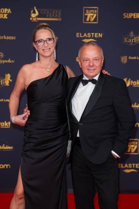 Award - Goldene Henne 2025 - Susanne Ulrich und Stefan Kobus bei der Goldenen Henne 2025 in der Messe Leipzig am 12.09.2025. Copyright: xEventpressxKochanx