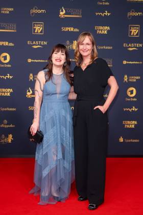 Award - Goldene Henne 2025 - Heidi Reichinnek und Eva von Angern bei der Goldenen Henne 2025 in der Messe Leipzig am 12.09.2025. Copyright: xEventpressxKochanx