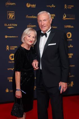 Award - Goldene Henne 2025 - Angelika Geyer und Eduard Geyer bei der Goldenen Henne 2025 in der Messe Leipzig am 12.09.2025. Copyright: xEventpressxKochanx
