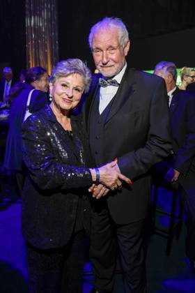 abb Dagmar Frederic und Klaus Lenk zu Gast auf der Aftershow Party bei der Verleihung der Goldenen Henne 2025 in der Messe Leipzig am 12.09.2025