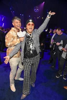 abb Marcell Damaschke und Julian F. M. Stoeckel zu Gast auf der Aftershow Party bei der Verleihung der Goldenen Henne 2025 in der Messe Leipzig am 12.09.2025