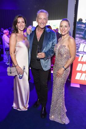 abb Julia Berger, Olaf Berger und Stefanie Hertel zu Gast auf der Aftershow Party bei der Verleihung der Goldenen Henne 2025 in der Messe Leipzig am 12.09.2025