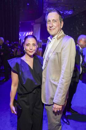 abb Arzu Bazman und Torsten Lenkeit zu Gast auf der Aftershow Party bei der Verleihung der Goldenen Henne 2025 in der Messe Leipzig am 12.09.2025