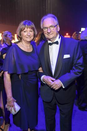 abb Gabriele Haseloff und Reiner Haseloff MP zu Gast auf der Aftershow Party bei der Verleihung der Goldenen Henne 2025 in der Messe Leipzig am 12.09.2025