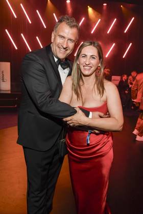 abb Rene Kindermann mit Frau Katja zu Gast auf der Aftershow Party bei der Verleihung der Goldenen Henne 2025 in der Messe Leipzig am 12.09.2025