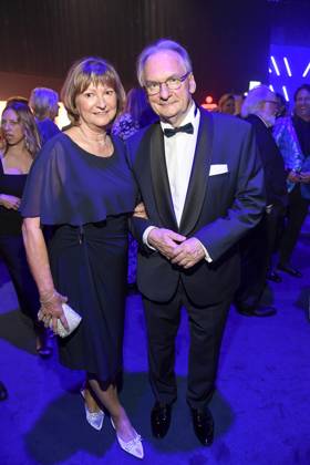 abb Gabriele Haseloff und Reiner Haseloff MP zu Gast auf der Aftershow Party bei der Verleihung der Goldenen Henne 2025 in der Messe Leipzig am 12.09.2025