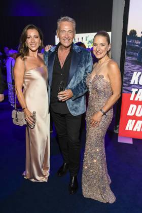 abb Julia Berger, Olaf Berger und Stefanie Hertel zu Gast auf der Aftershow Party bei der Verleihung der Goldenen Henne 2025 in der Messe Leipzig am 12.09.2025