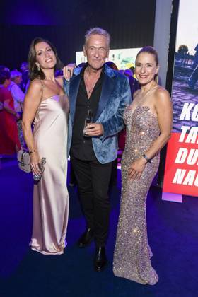 abb Julia Berger, Olaf Berger und Stefanie Hertel zu Gast auf der Aftershow Party bei der Verleihung der Goldenen Henne 2025 in der Messe Leipzig am 12.09.2025