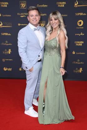 Dominik Ledea und Annemarie Eilfeld bei der 31. Verleihung der Goldenen Henne 2025 in der Leipziger Messe. Leipzig, 12.09.2025