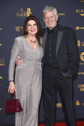 Claudia Wenzel und Rüdiger Joswig bei der 31. Verleihung der Goldenen Henne 2025 in der Leipziger Messe. Leipzig, 12.09.2025