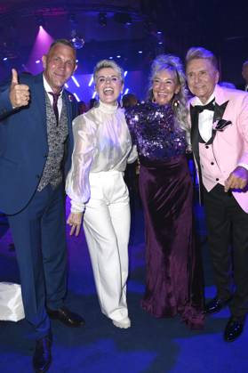 Andreas Schulz, Linda Feller, Manuela Hebestreit und Hans-Jürgen Beyer bei der 31. Verleihung der Goldenen Henne 2025 in der Leipziger Messe. Leipzig, 12.09.2025