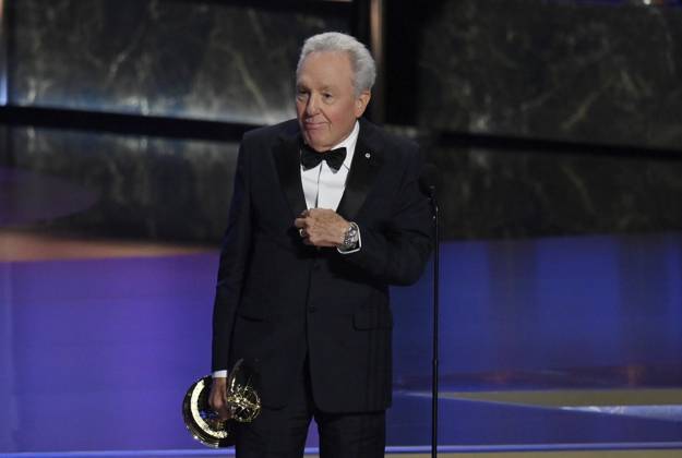Lorne Michaels accepts the Outstanding Variety Special (Live) award for Saturday Night Live 50th Anniversary Special onstage at the 77th annual Primetime Emmy Awards at the Peacock Theater in Los Angeles on Sunday, September 14, 2025.  LAP202509143050 JIMxRUYMEN
