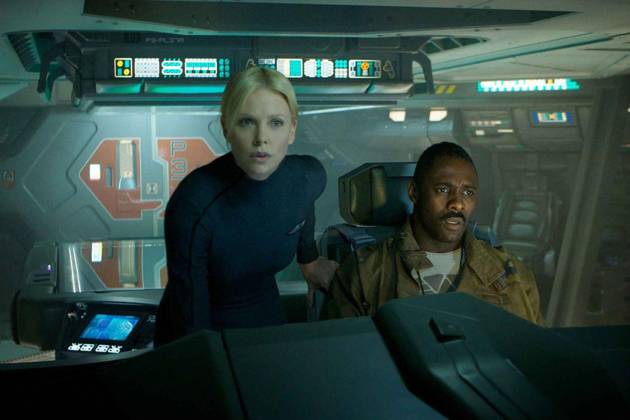 Archival Movie Set Stills June 15, 2012 - No Merchandising. Editorial Use Only. No Book Cover Usage....Charlize Theron, Idris Elba..Prometheus - 2012. Copyright: xEntertainmentxPicturesx