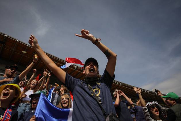 Argentina v France: Final - FIFA World Cup Qatar 2022 BOGOTA, COLOMBIA - DECEMBER 18: Fans supporting Argentina, and France gather to follow the FIFA World Cup 2022 Final at Nemesio Camacho El Campin Stadium in Bogota, Colombia on December 18, 2022. Colombia World. Editorial use only. Please get in touch for any other usage. Copyright: x2025xAnadoluxJuanchoxTorresx