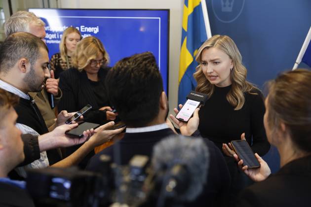 STOCKHOLM, SWEDEN 20250918 Minister of Energy and Business Affairs Ebba Busch KD , comments on the state of the energy talks, on Thursday STOCKHOLM SWEDEN x12038x Copyright: xNicklasxThegerström TTx EBBA BUSCH OM ENERGISAMTALEN UEXGidEr28s