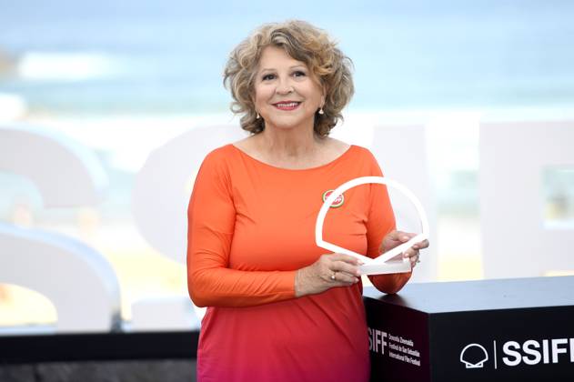 Esther Garcia beim Photocall zur Verleihung des Donostia Award auf dem 73. Internationalen Filmfestival San Sebastian Festival Internacional de Cine de San Sebastian auf der Kursaal Terasse. San Sebastian, 19.09.2025
