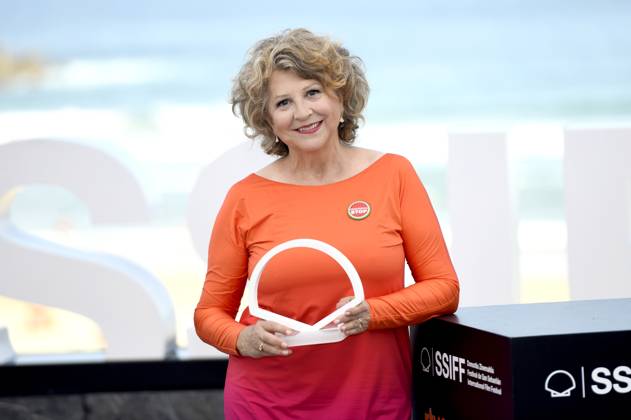 Esther Garcia beim Photocall zur Verleihung des Donostia Award auf dem 73. Internationalen Filmfestival San Sebastian Festival Internacional de Cine de San Sebastian auf der Kursaal Terasse. San Sebastian, 19.09.2025