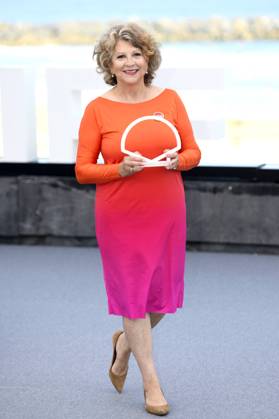 Esther Garcia beim Photocall zur Verleihung des Donostia Award auf dem 73. Internationalen Filmfestival San Sebastian Festival Internacional de Cine de San Sebastian auf der Kursaal Terasse. San Sebastian, 19.09.2025