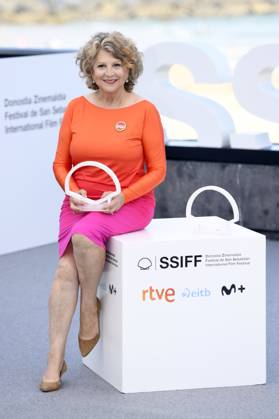 Esther Garcia beim Photocall zur Verleihung des Donostia Award auf dem 73. Internationalen Filmfestival San Sebastian Festival Internacional de Cine de San Sebastian auf der Kursaal Terasse. San Sebastian, 19.09.2025